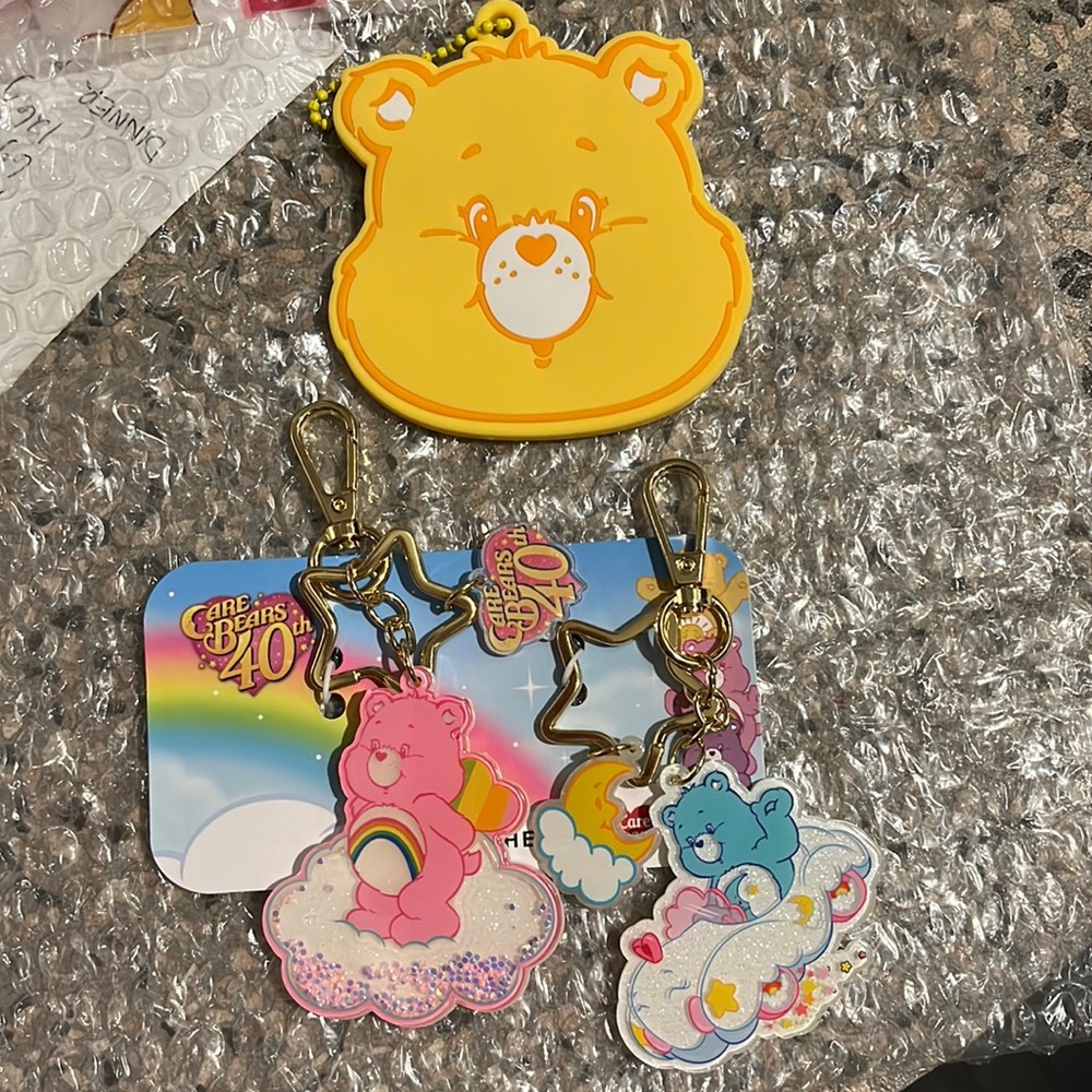 Care Bear Keychains(2) & Mirror!